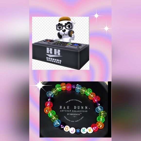 Accessories - DJ KK Rainbow Kandi Bracelet (ACNH)